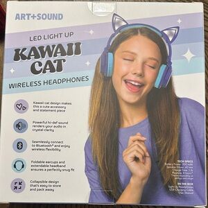 Art+Sound Kawaii Cat Wireless Headphones